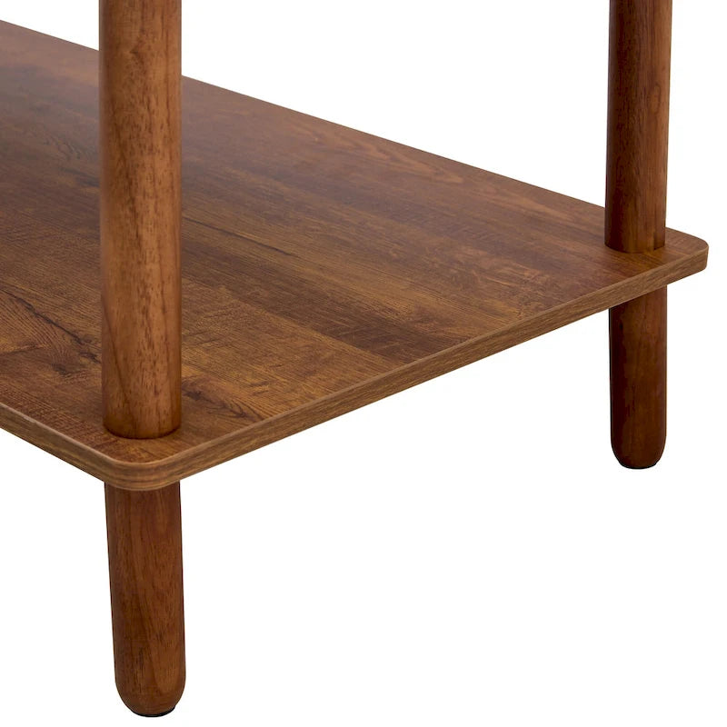 Table basse rectangulaire à 2 niveaux pour salon