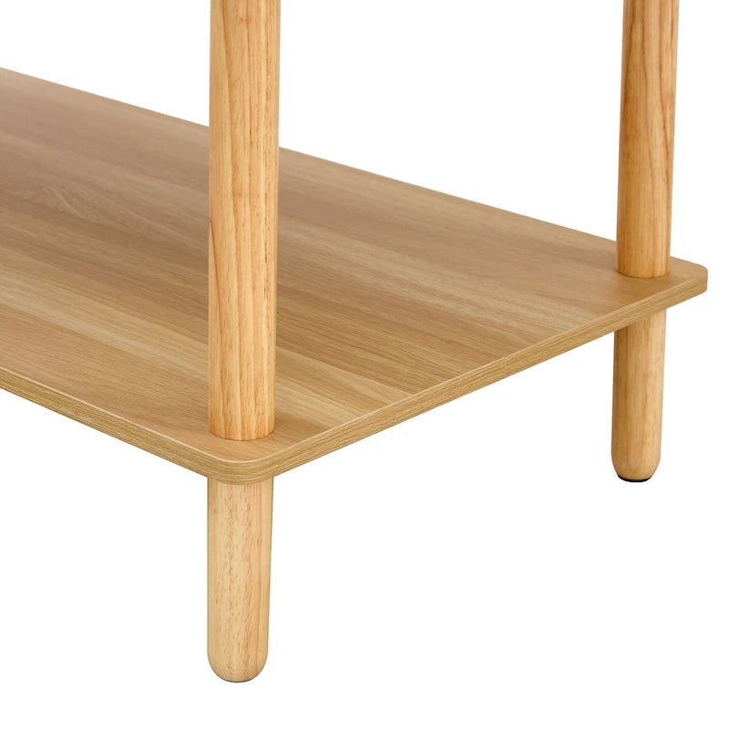 Table basse rectangulaire à 2 niveaux pour salon
