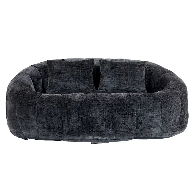 Canapé paresseux 2 places en chenille avec mousse haute densité
