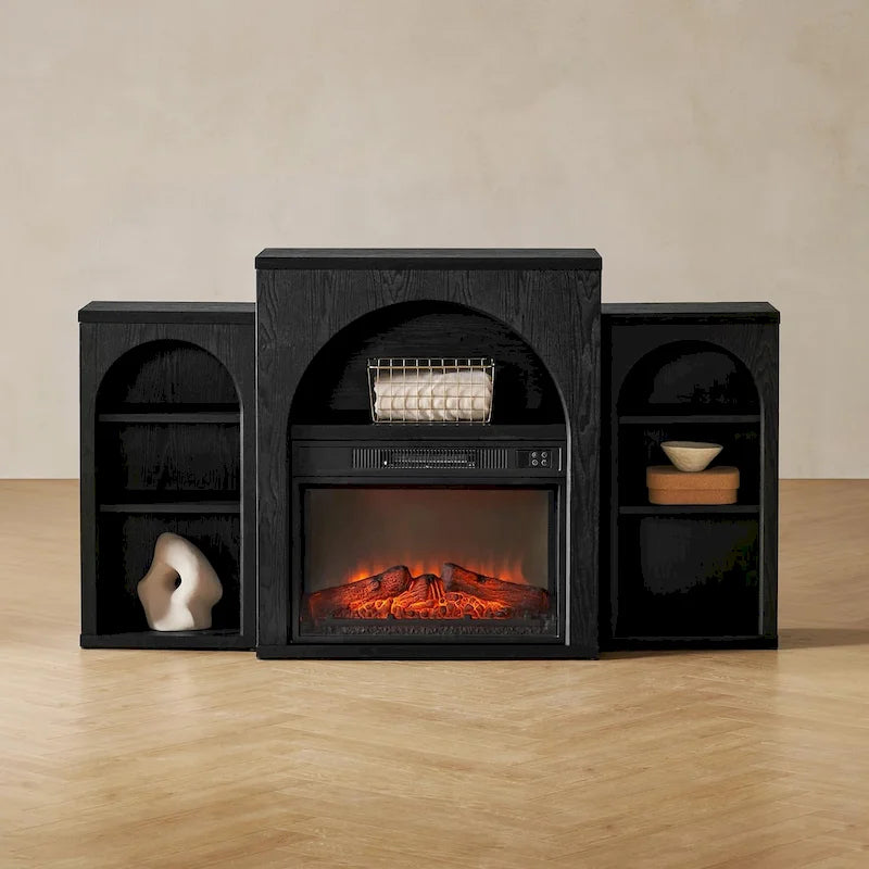 Meuble TV avec cheminée électrique
