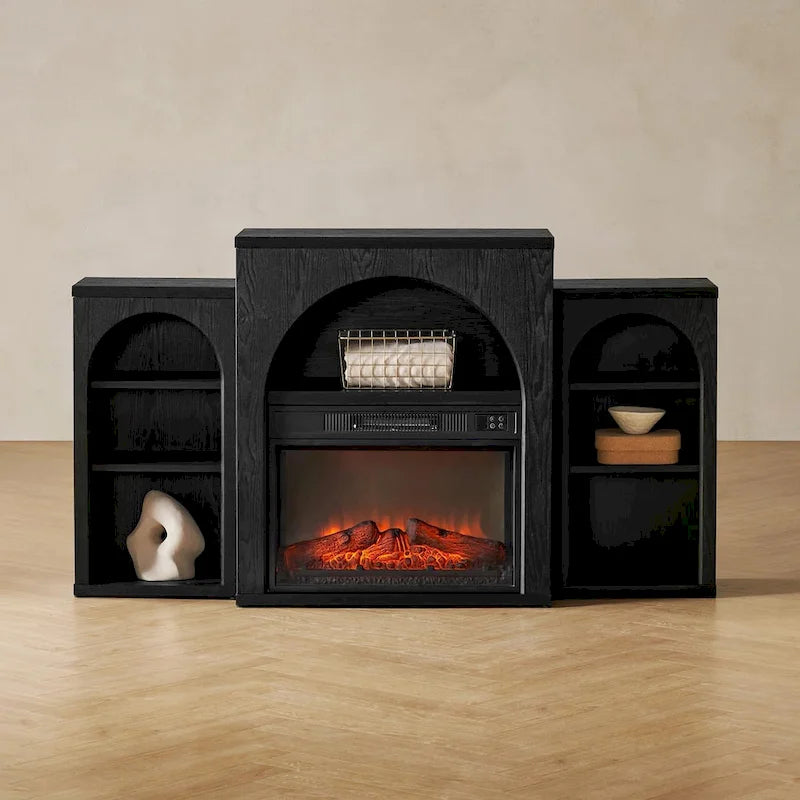 Meuble TV avec cheminée électrique
