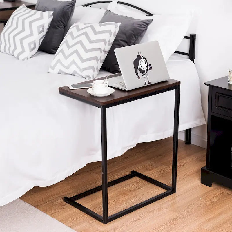 Table d'appoint C pour ordinateur portable de 26 pouces, table de bout de canapé, bureau à domicile