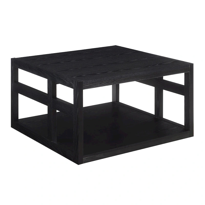 Table basse carrée avec étagère
