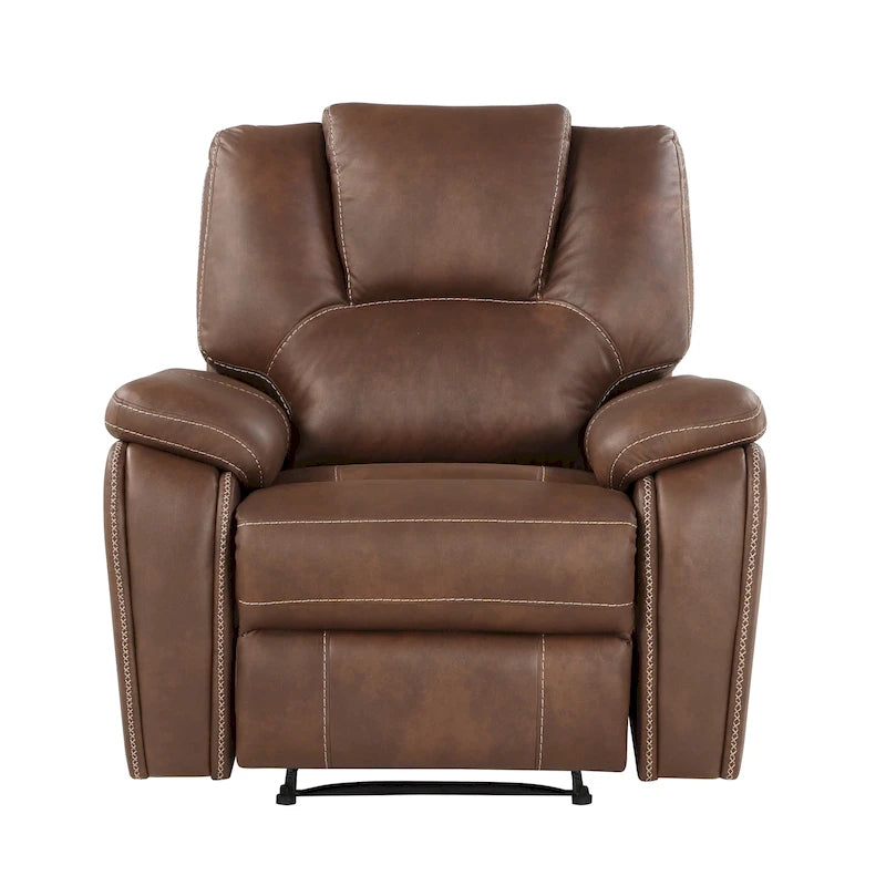 Fauteuil inclinable manuel en similicuir