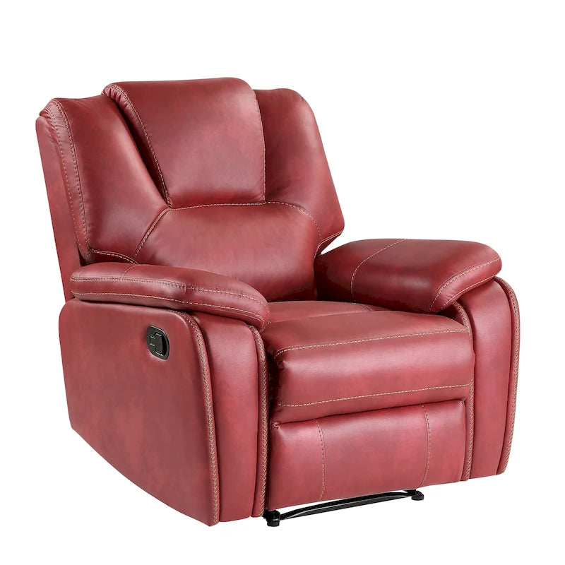 Fauteuil inclinable manuel en similicuir