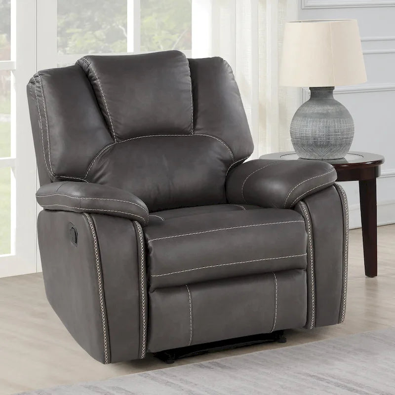 Fauteuil inclinable manuel en similicuir