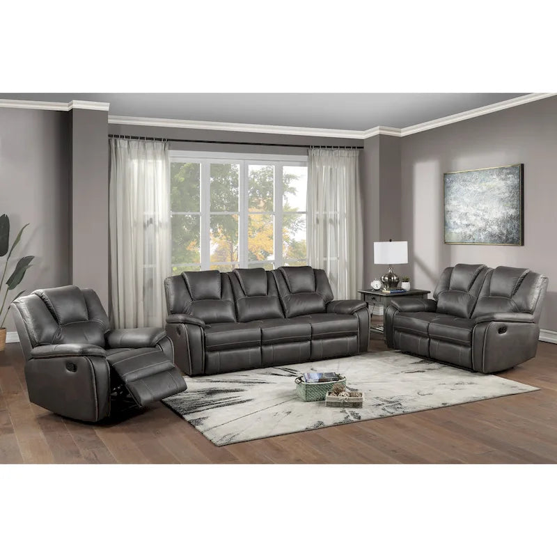 Fauteuil inclinable manuel en similicuir