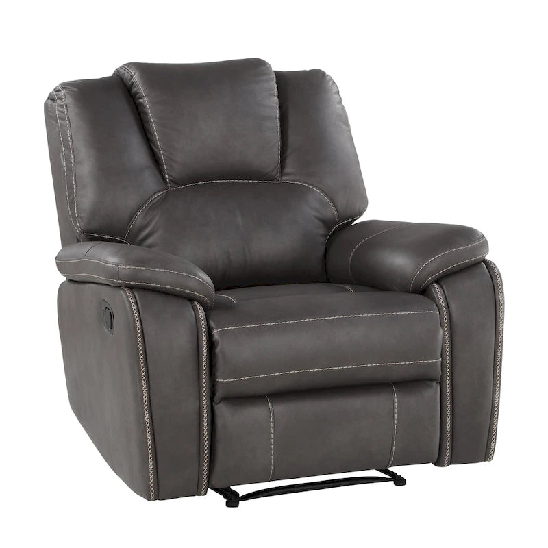 Fauteuil inclinable manuel en similicuir