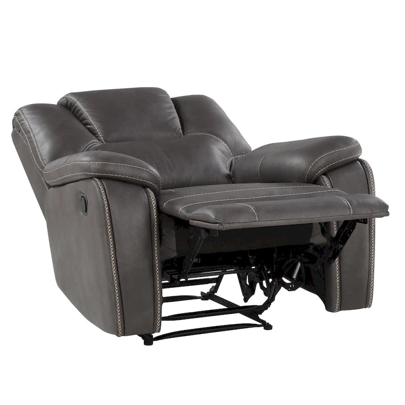 Fauteuil inclinable manuel en similicuir
