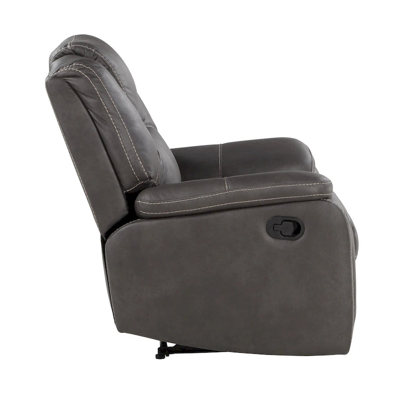 Fauteuil inclinable manuel en similicuir
