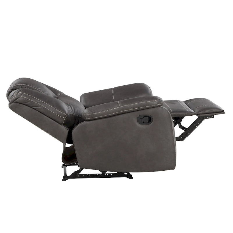 Fauteuil inclinable manuel en similicuir