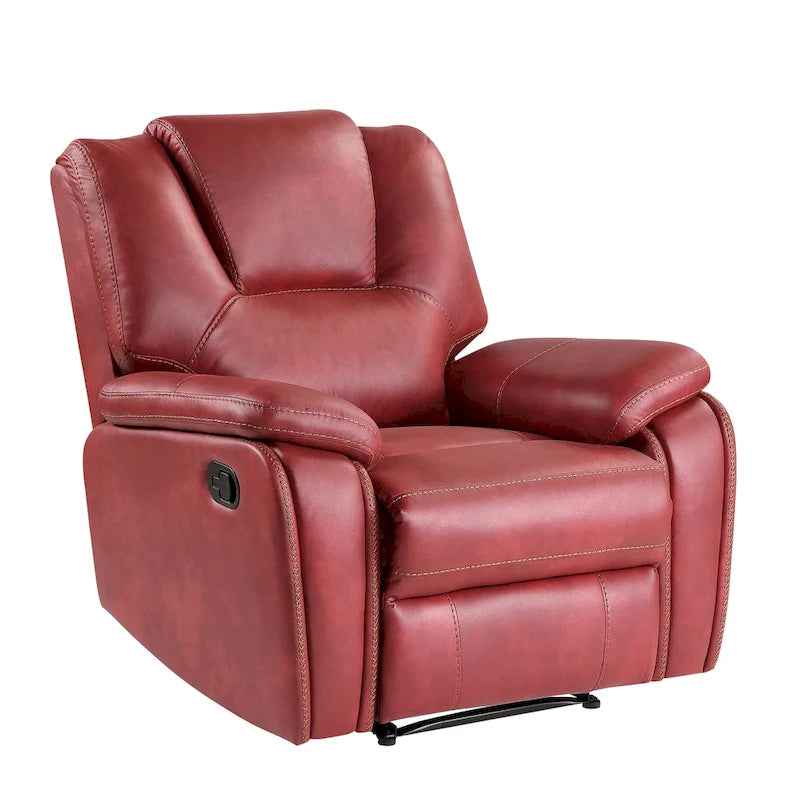 Fauteuil inclinable manuel en similicuir