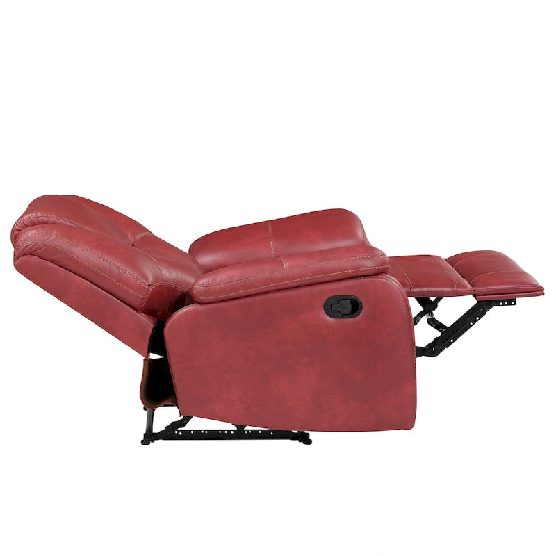 Fauteuil inclinable manuel en similicuir