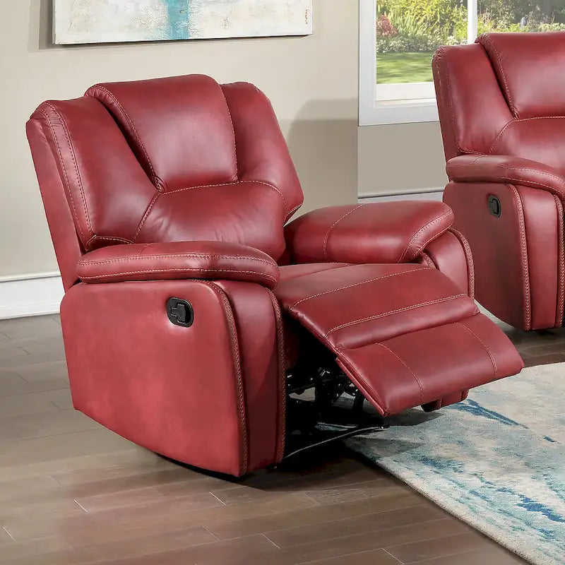 Fauteuil inclinable manuel en similicuir