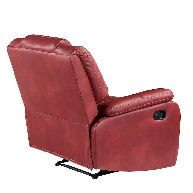 Fauteuil inclinable manuel en similicuir
