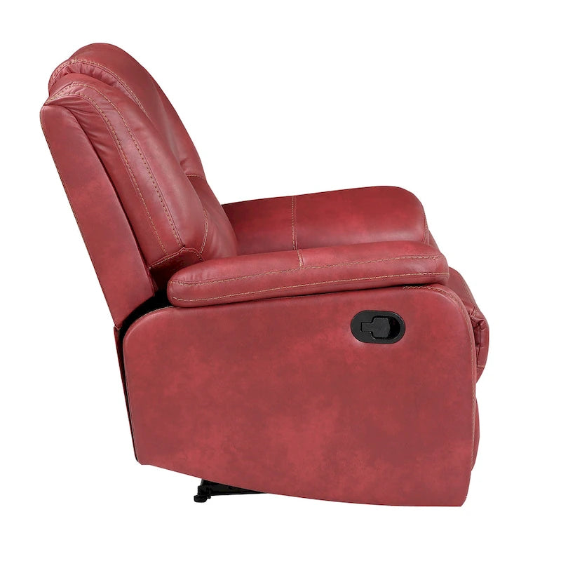 Fauteuil inclinable manuel en similicuir