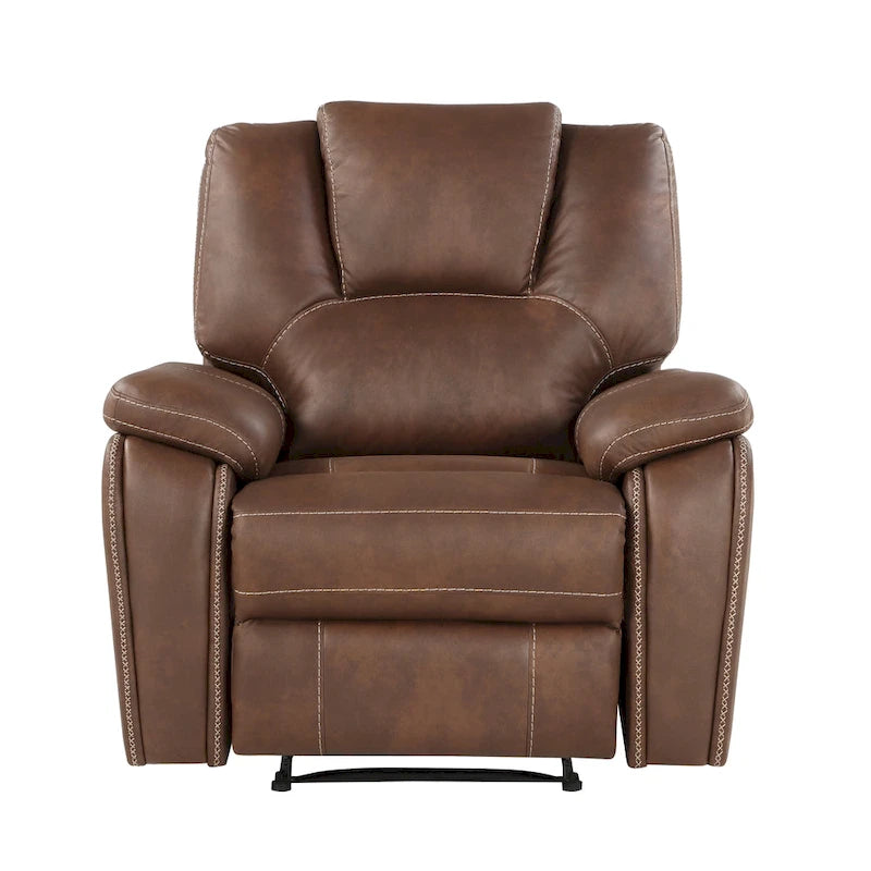 Fauteuil inclinable manuel en similicuir