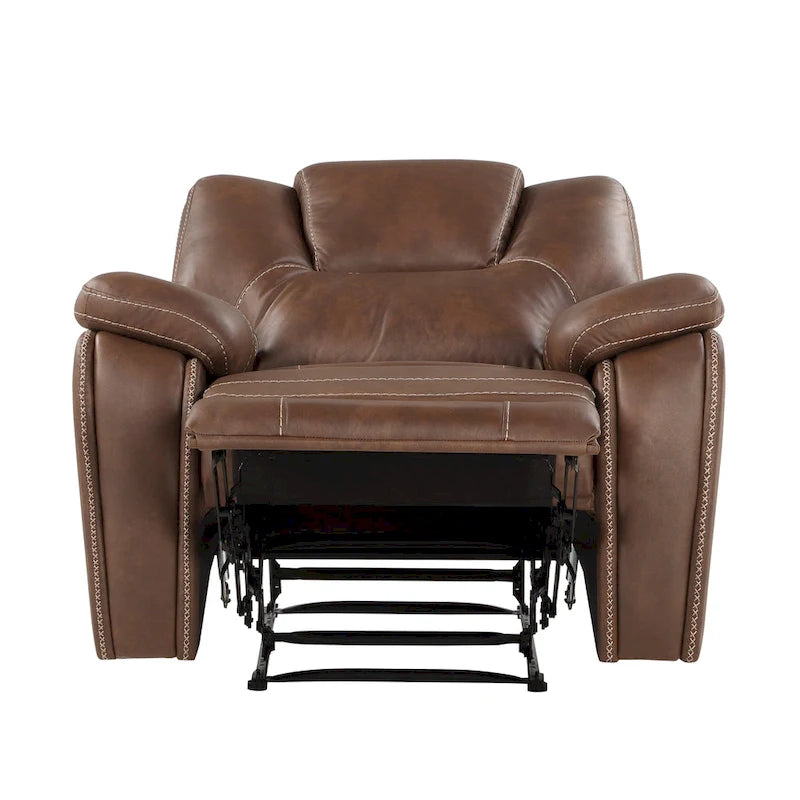 Fauteuil inclinable manuel en similicuir