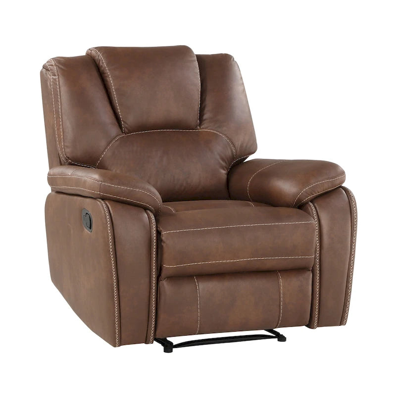 Fauteuil inclinable manuel en similicuir