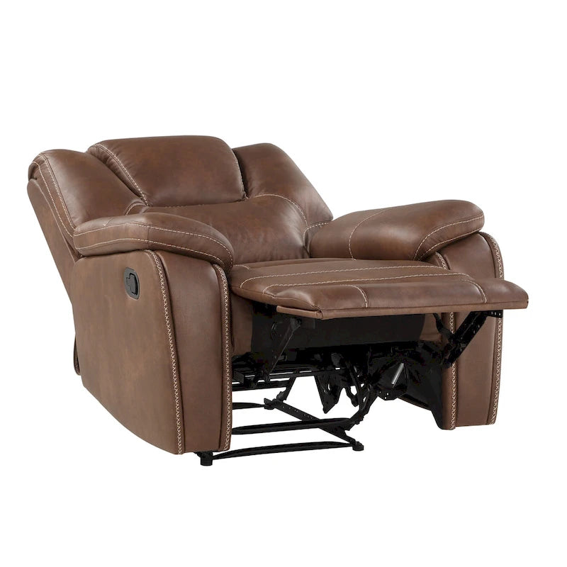 Fauteuil inclinable manuel en similicuir
