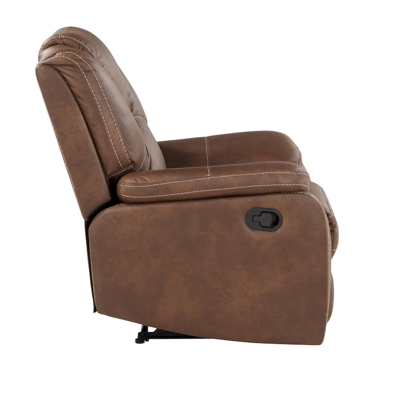 Fauteuil inclinable manuel en similicuir