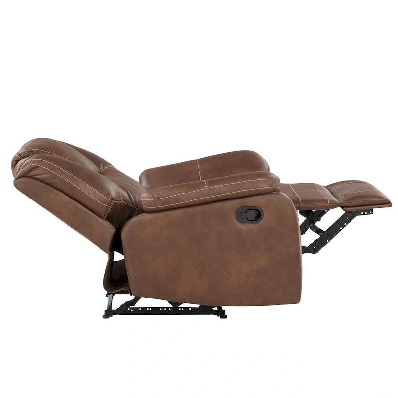Fauteuil inclinable manuel en similicuir