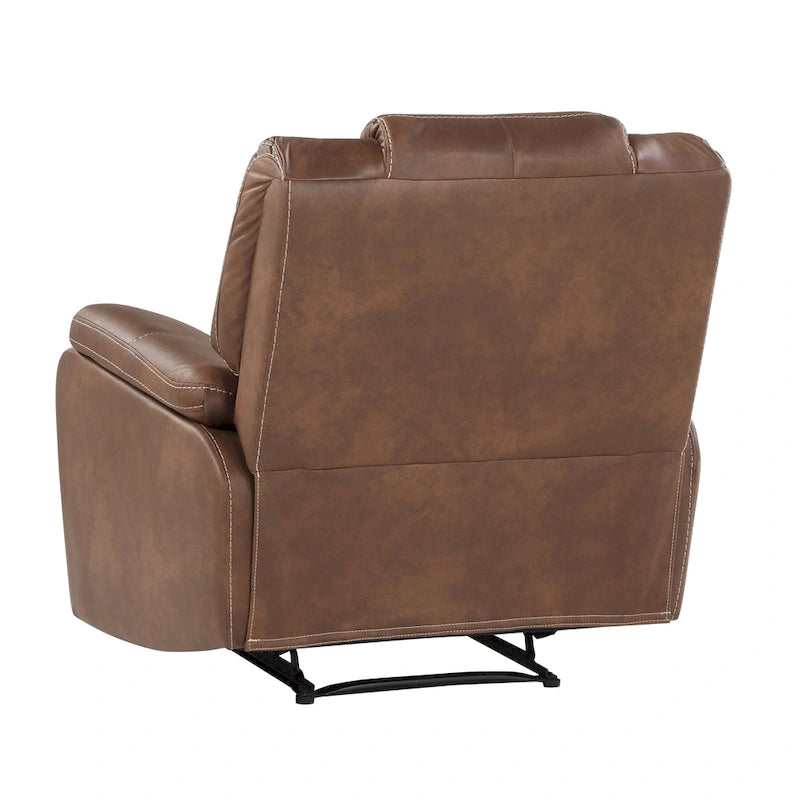Fauteuil inclinable manuel en similicuir