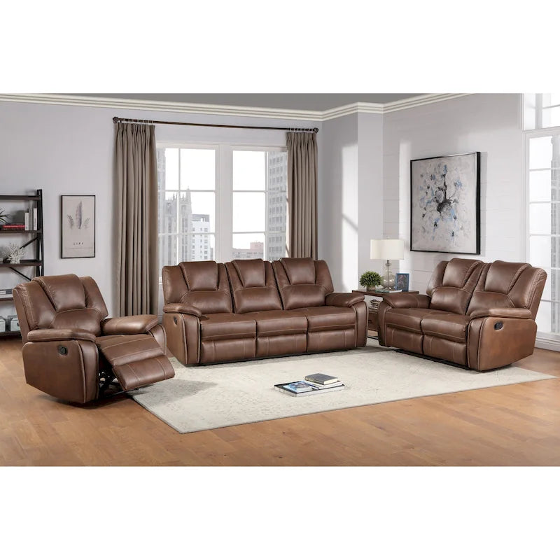 Fauteuil inclinable manuel en similicuir