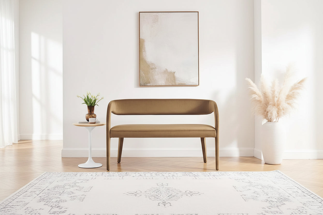 Pinnacle Performance Velvet Accent Bench