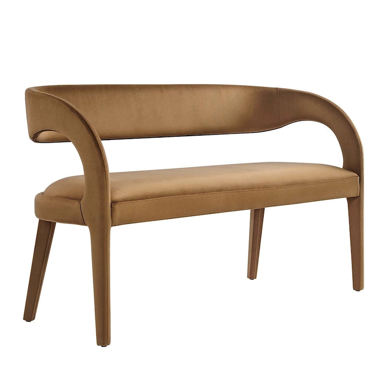 Banc d'appoint en velours de performance