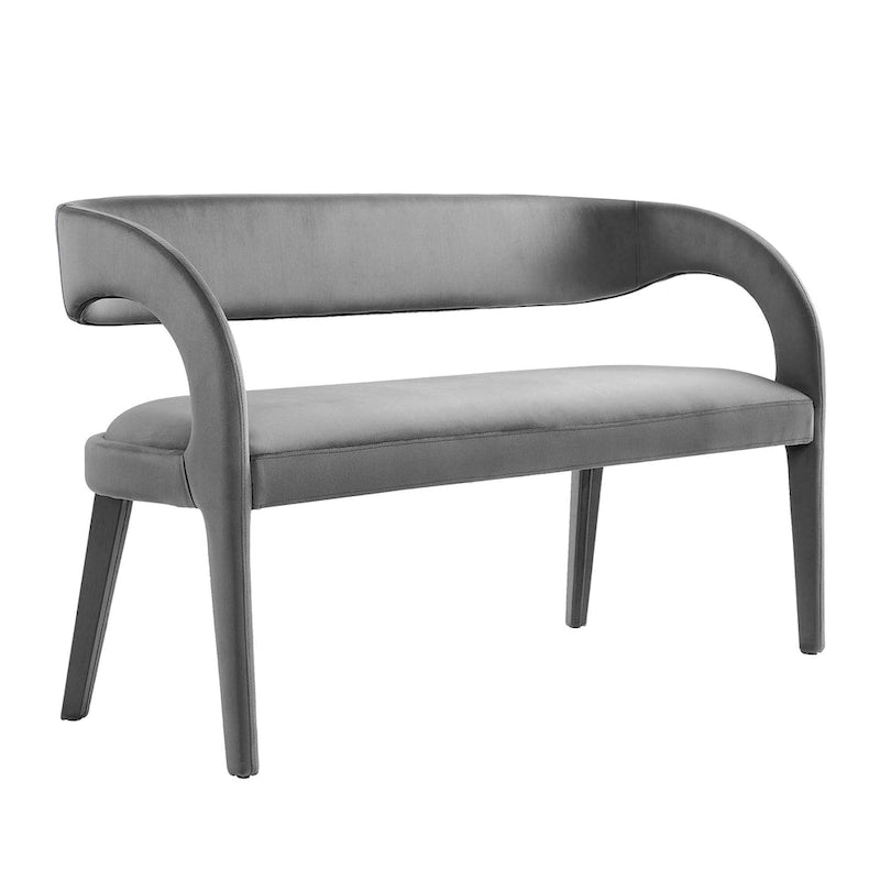 Banc d'appoint en velours de performance