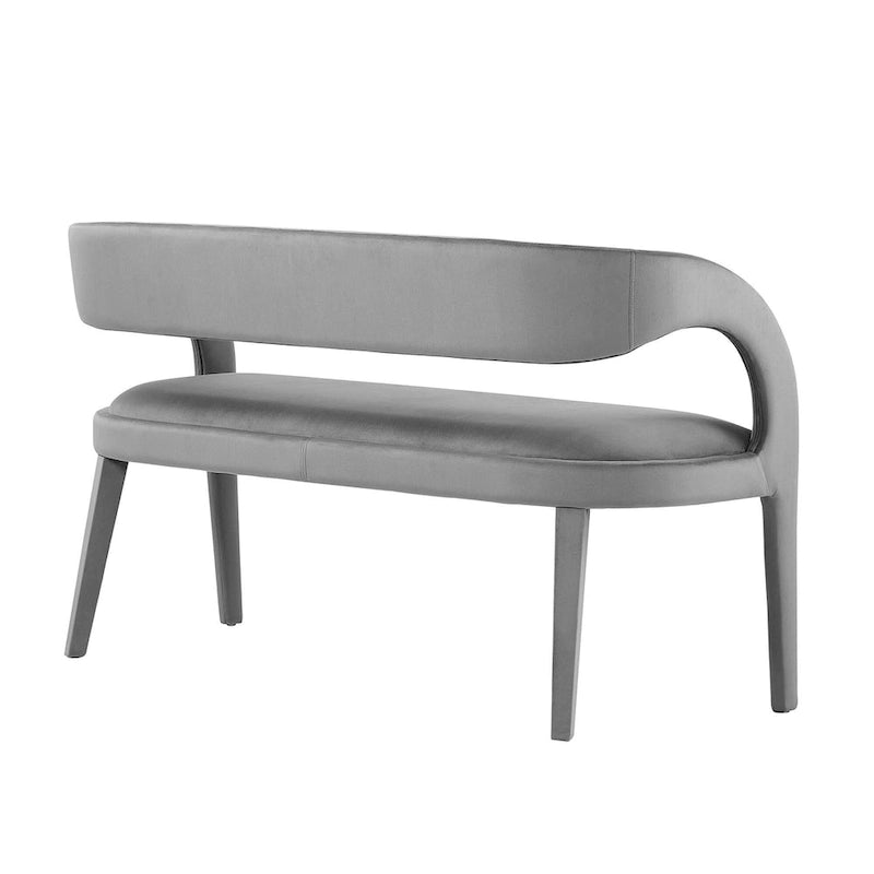 Banc d'appoint en velours de performance