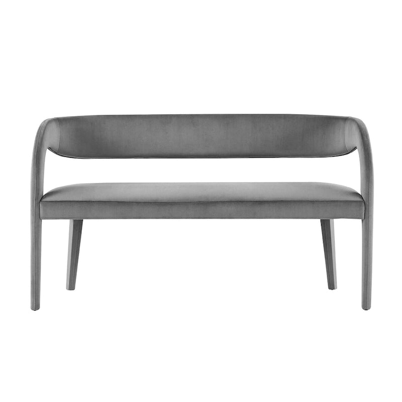 Banc d'appoint en velours de performance