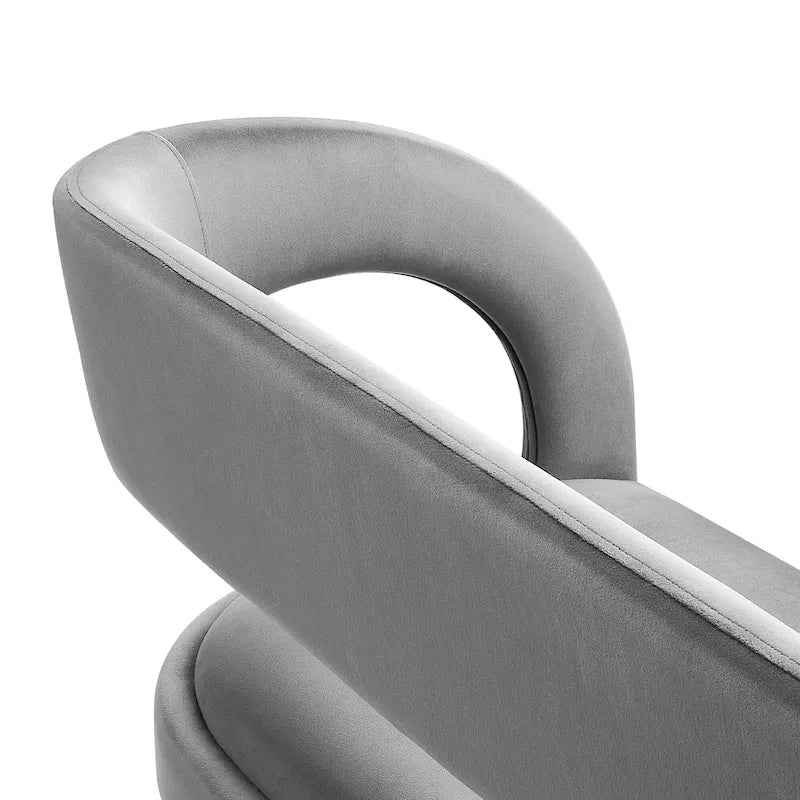 Banc d'appoint en velours de performance