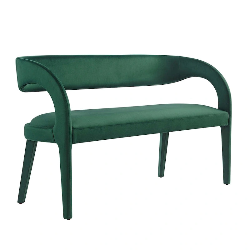 Banc d'appoint en velours de performance