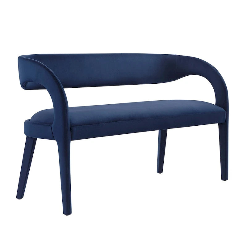 Banc d'appoint en velours de performance