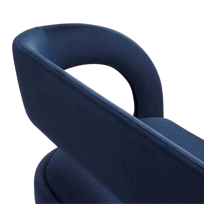 Banc d'appoint en velours de performance