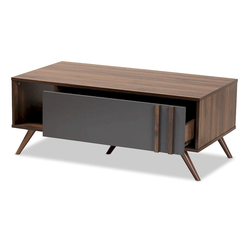 Table basse à 1 tiroir, de style moderne et contemporain