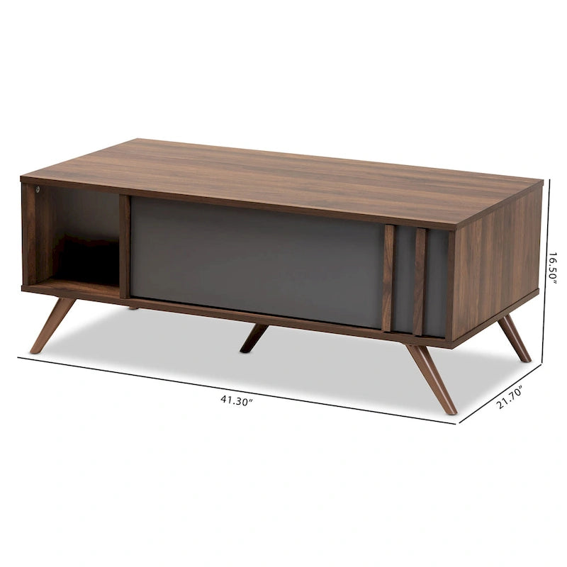 Table basse à 1 tiroir, de style moderne et contemporain