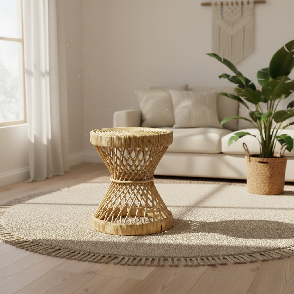 Rattan Twisted Table