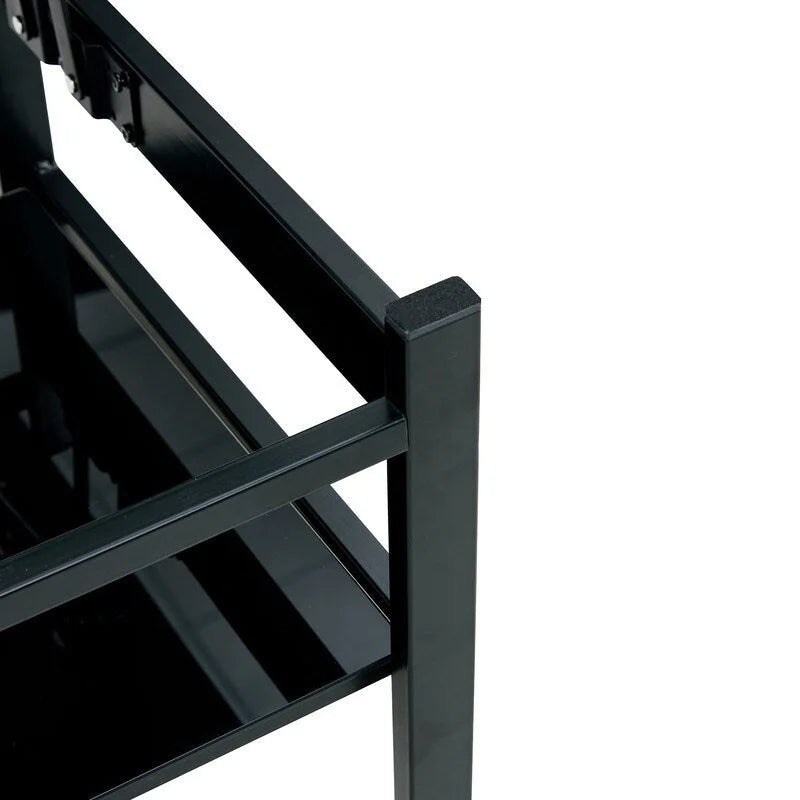 Table basse relevable en verre avec rangement pour salon et bureau à domicile