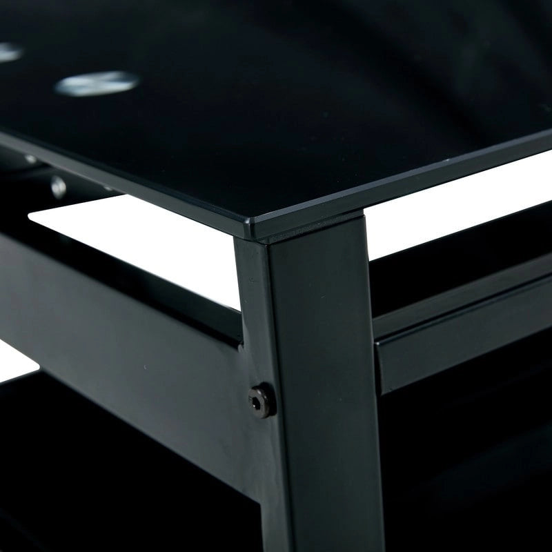 Table basse relevable en verre avec rangement pour salon et bureau à domicile