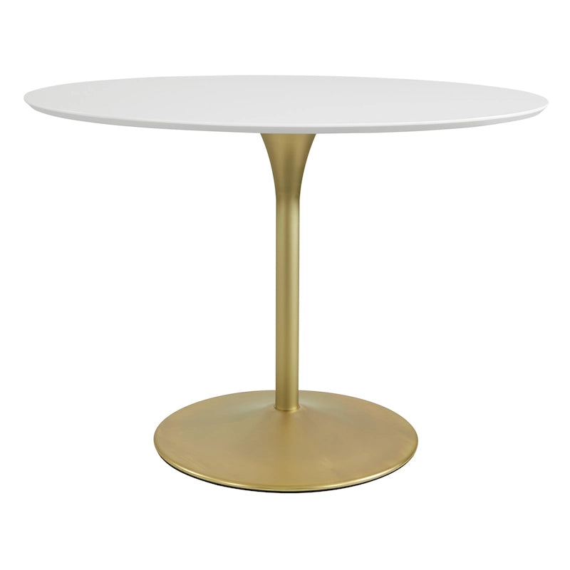 Table à manger ronde à fleurs de 41,25 x 41,25