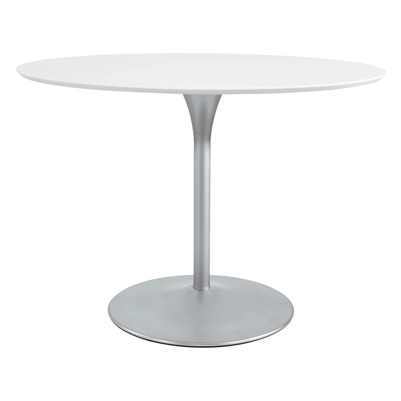 Table à manger ronde à fleurs de 41,25 x 41,25