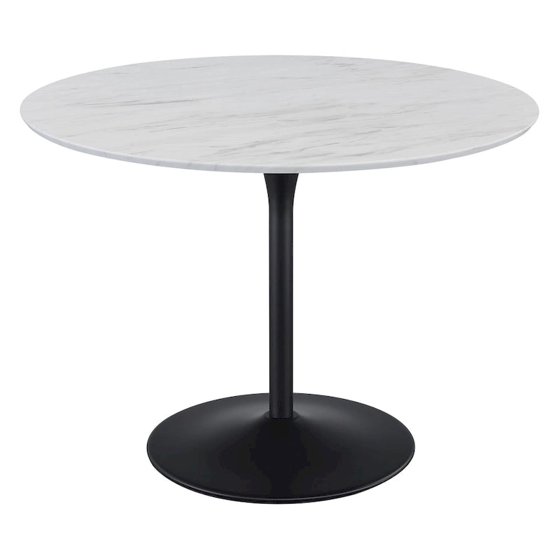 Table à manger ronde à fleurs de 41,25 x 41,25