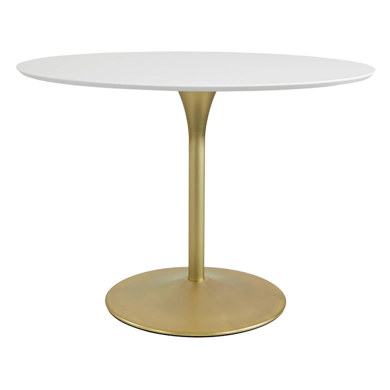 Table à manger ronde à fleurs de 41,25 x 41,25