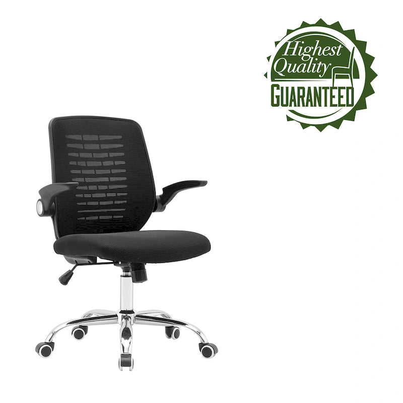 Chaise de bureau avec dossier en maille, siège réglable en hauteur