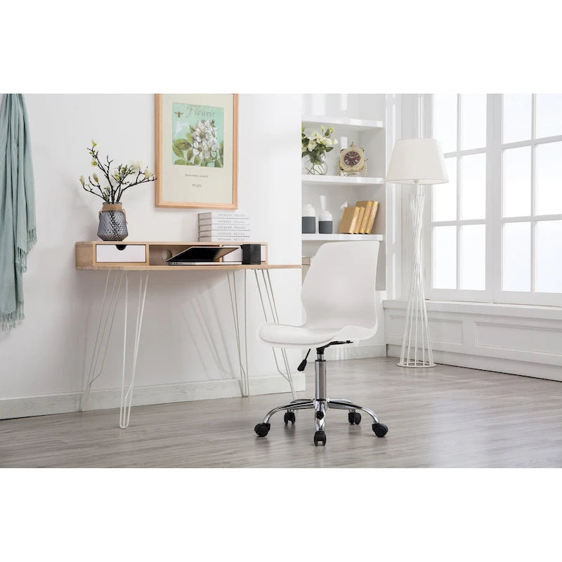 Chaise de bureau à roulettes réglable en hauteur