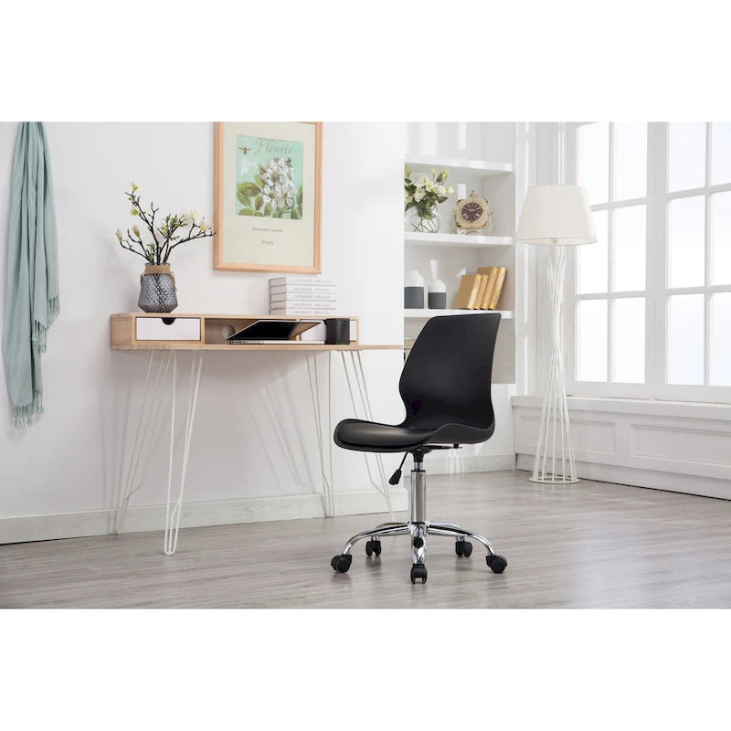 Chaise de bureau à roulettes réglable en hauteur