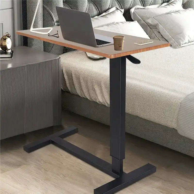 Table d'appoint roulante ajustable pour ordinateur portable à utiliser au-dessus du lit ou du canapé